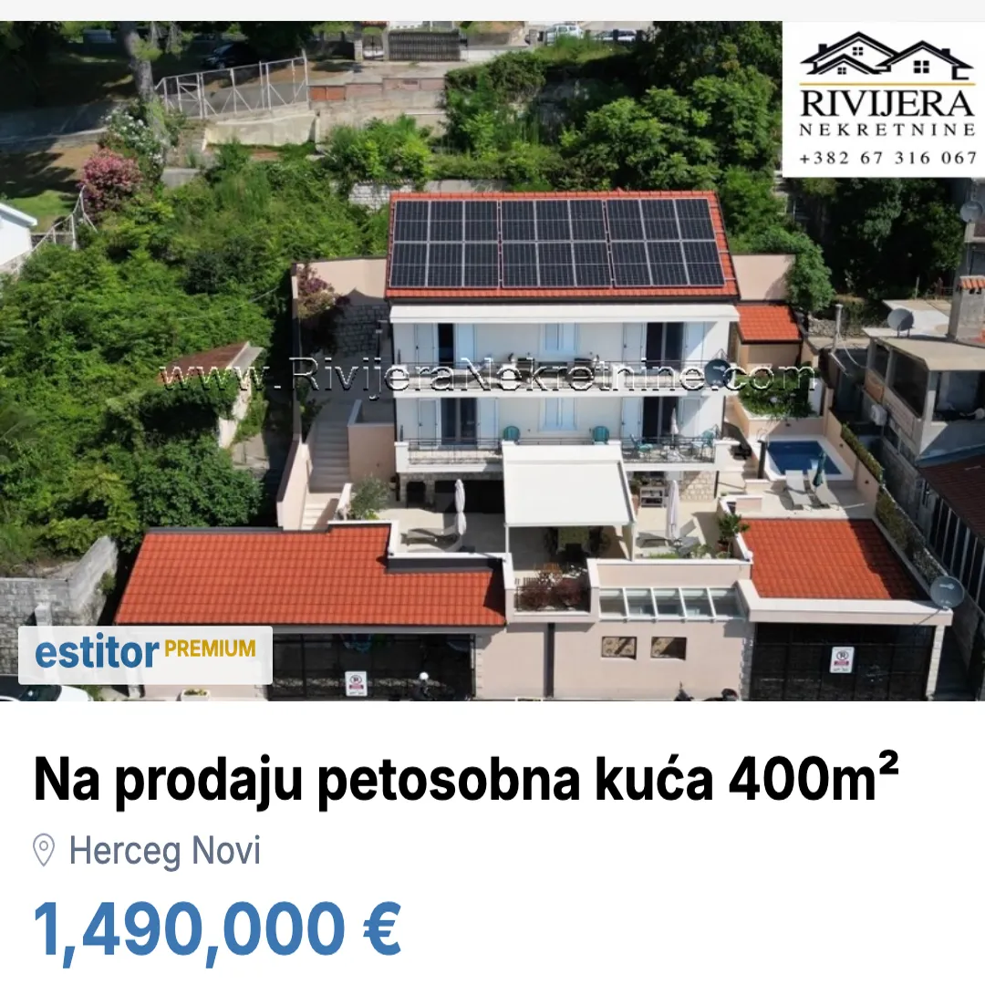 Sale, house, 400m², Bijela, Herceg Novi