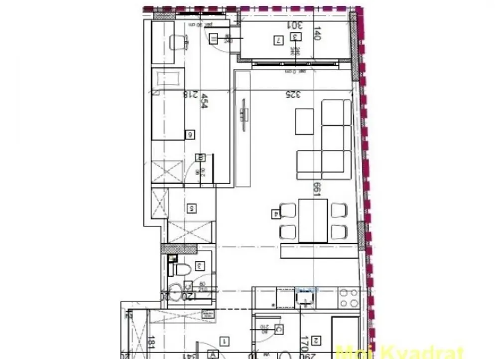 Prodaja, dvosoban stan, 53m², Autokomanda, Voždovac Sve Podlokacije