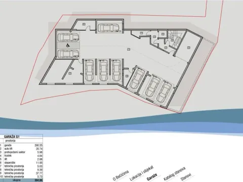 Sale, two bedroom apartment, 78m², Bečići, Budva - image 14