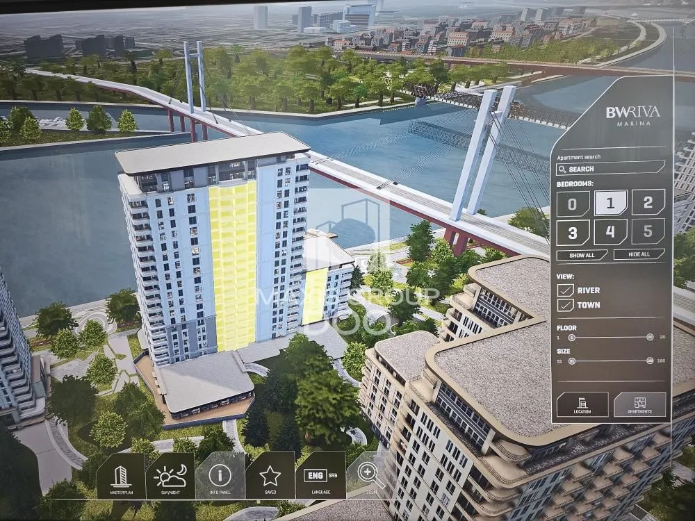 Prodaja, dvosoban stan, 55m², Savski Venac, Beograd
