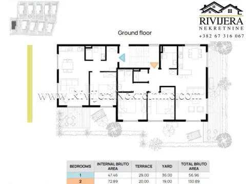 Prodaja, jednosoban stan, 57m², Tivat, Crna Gora - image 13