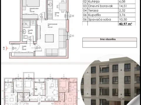 Sale, one bedroom apartment, 41m², Zabjelo, Podgorica - image 7