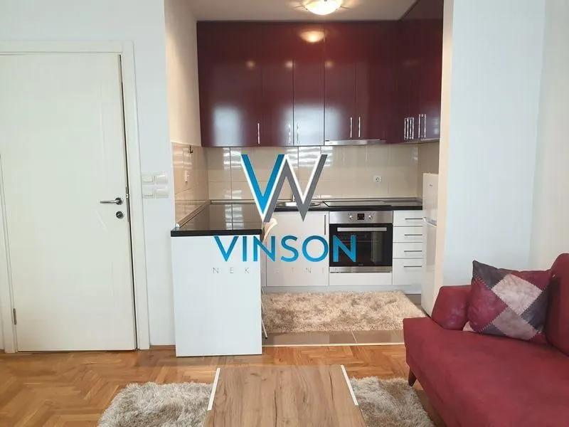 Dnevni boravak sa kuhinjom i trpezarijskim delom.
