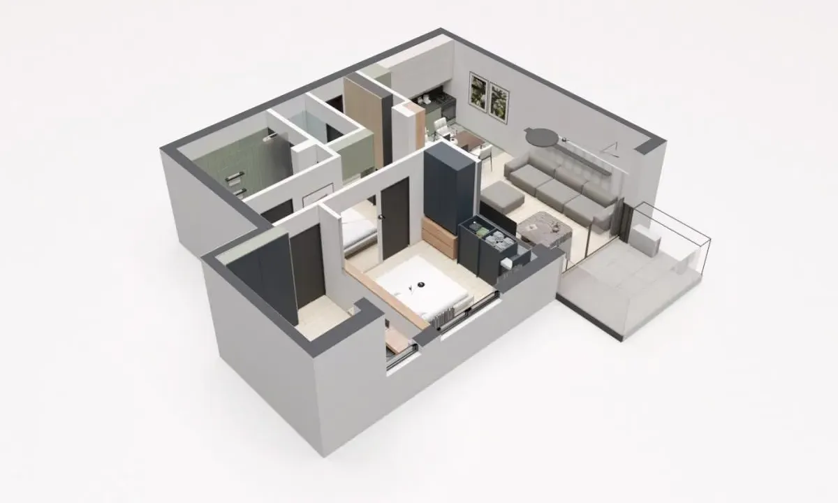 Sale, three bedroom apartment, 65m², Nova Pazova, Stara Pazova