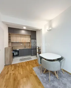 Small kitchen with a dining table and chairs in the extension. - image 6