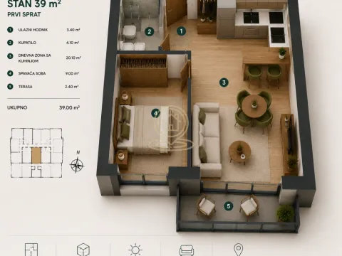 Prodaja, jednosoban stan, 38m², Centar, Vrnjačka Banja - image 4