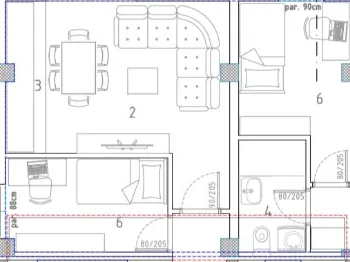 Sale, two bedroom apartment, 44m², Trošarina, Niš - image 2