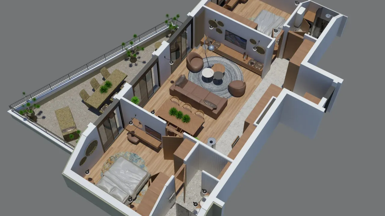 Sale, two bedroom apartment, 104m², Zabjelo, Podgorica