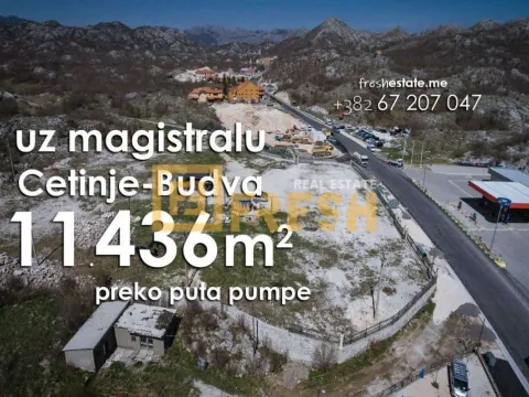 Sale, land lot, 11436m², Cetinje, Crna Gora