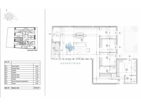 Prodaja, četvorosoban stan, 157m², Crveni Krst, Beograd - image 13