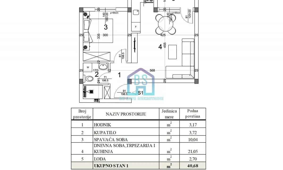 Prodaja, jednosoban stan, 41m², Veternička rampa, Novi Sad Sve Podlokacije