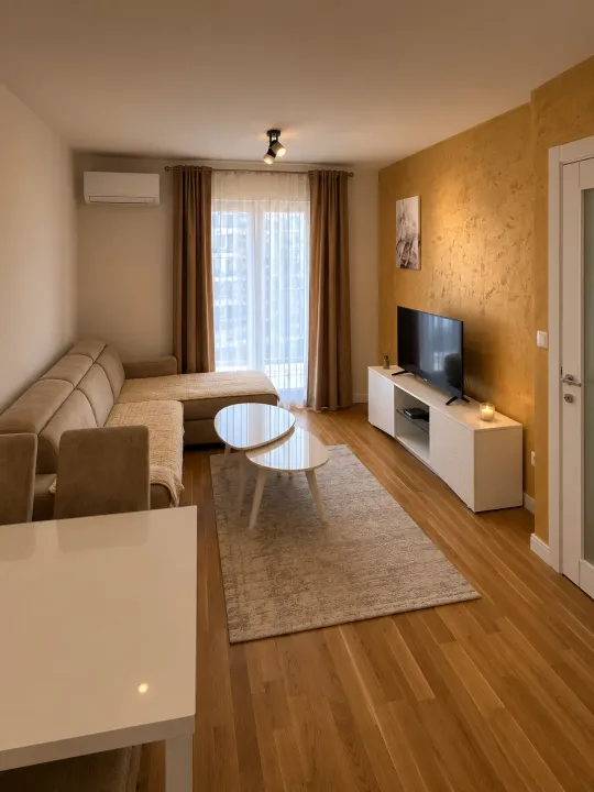 Rent, one bedroom apartment, 42m², Pobrežje, Podgorica