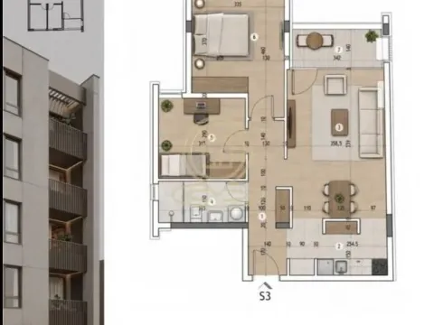 Sale, three bedroom apartment, 65m², Pantelej, Niš - image 6