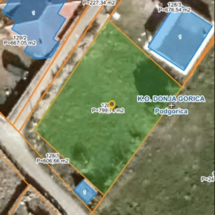 Sale, land lot, 900m², Gornja Gorica, Podgorica
