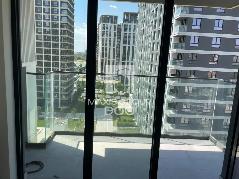 View from the balcony overlooking surrounding buildings and the neighborhood.