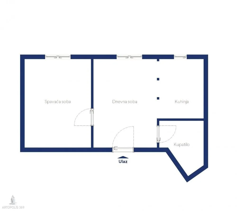 Sale, two bedroom apartment, 37m², Vukov Spomenik, Zvezdara Sve Podlokacije