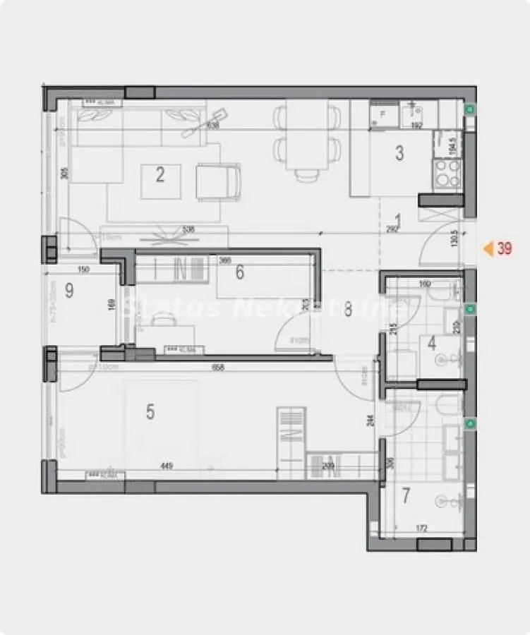 Sale, three bedroom apartment, 61m², Telep, Novi Sad Sve Podlokacije