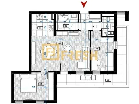 Sale, two bedroom apartment, 70m², Zabjelo, Podgorica - image 4