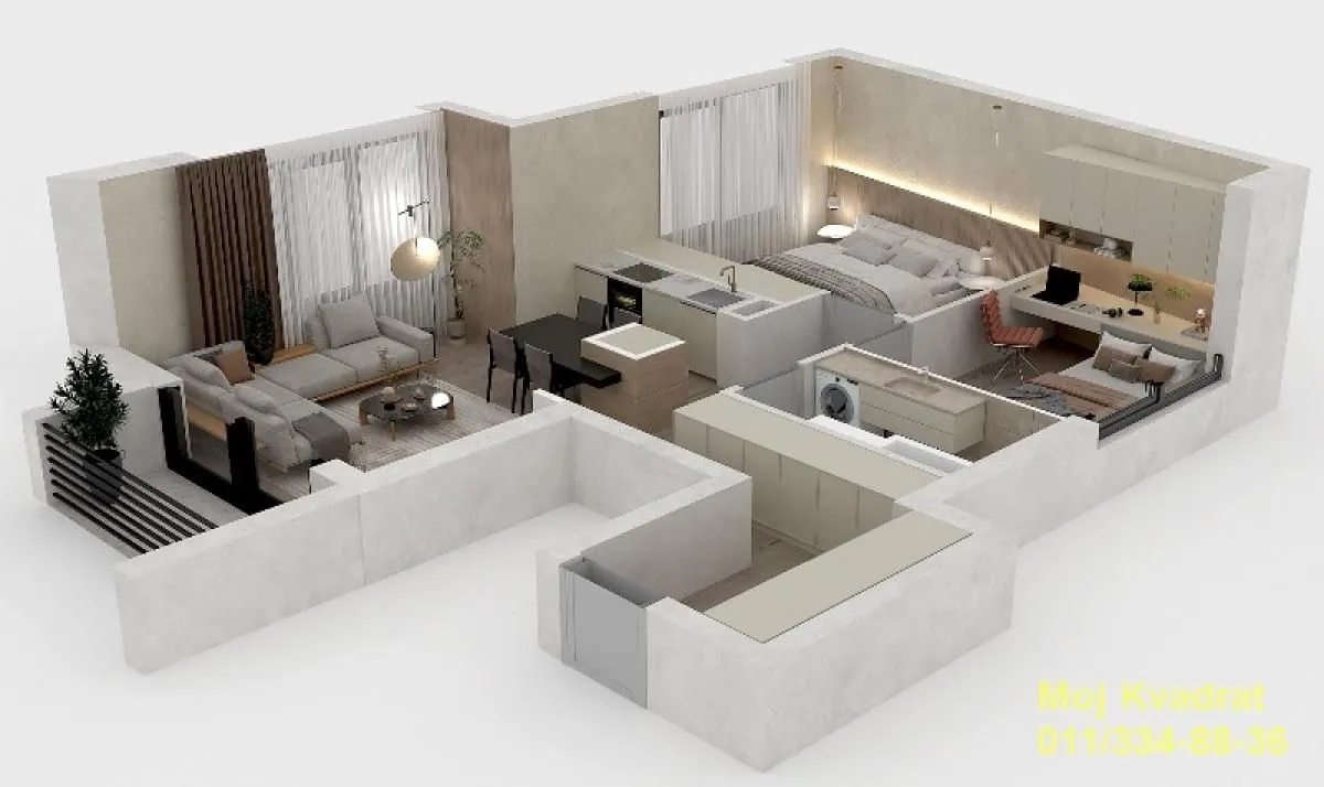 Sale, two bedroom apartment, 67m², Vukov Spomenik, Zvezdara Sve Podlokacije