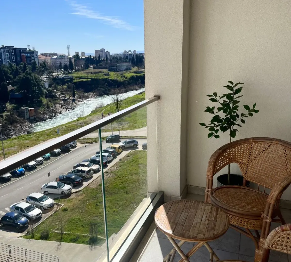 Rent, one bedroom apartment, 48m², Vezirov Most, Podgorica