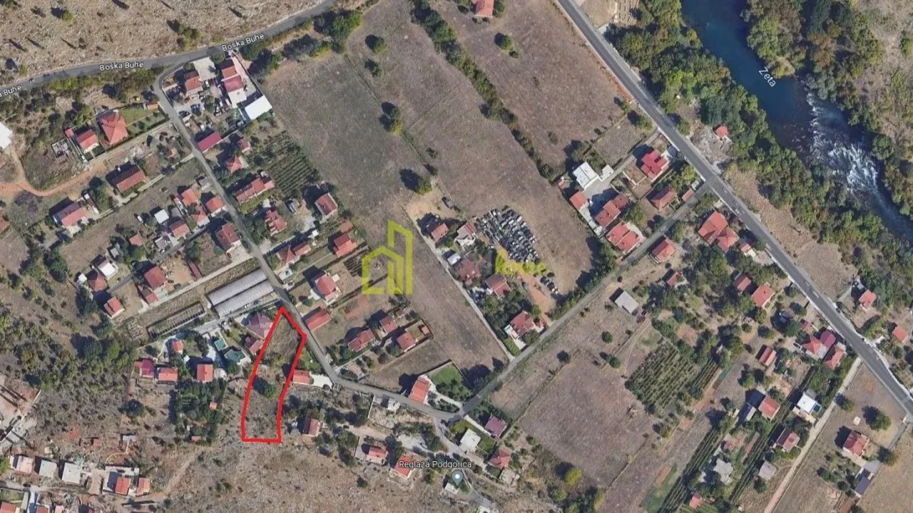Prodaja, plac, 1000m², Rogami, Podgorica