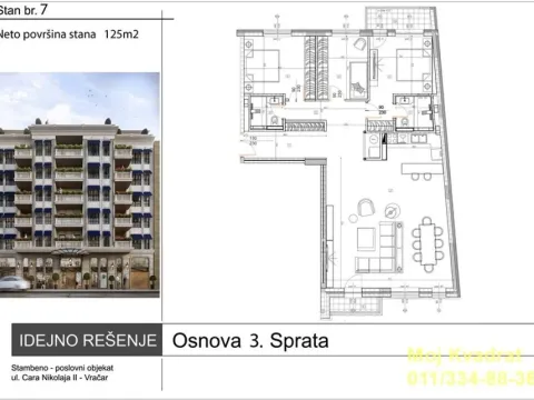 Izdavanje, trosoban stan, 125m², Čubura, Beograd - image 11