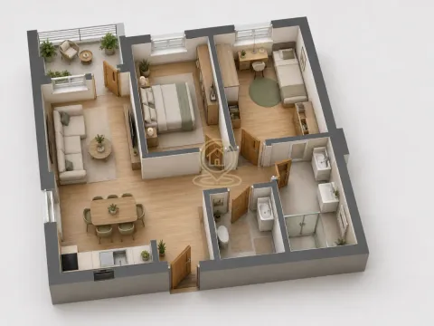Sale, three bedroom apartment, 65m², Mala vaga, Kragujevac - image 2