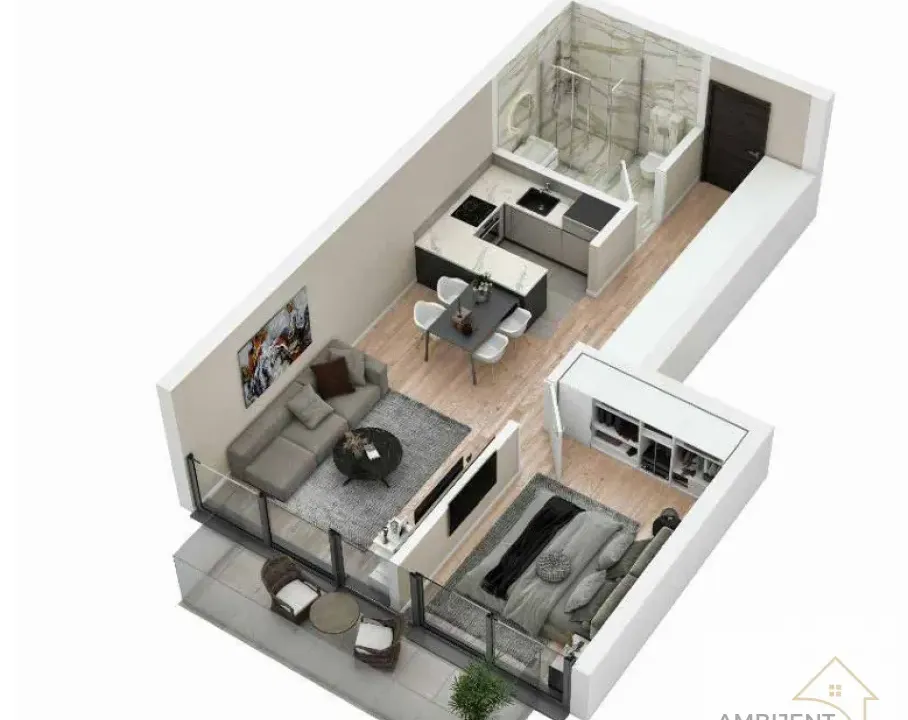 Prodaja, dvosoban stan, 49m², Centar Sve Podlokacije, Beograd