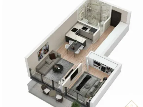 Sale, two bedroom apartment, 49m², Centar Sve Podlokacije, Beograd