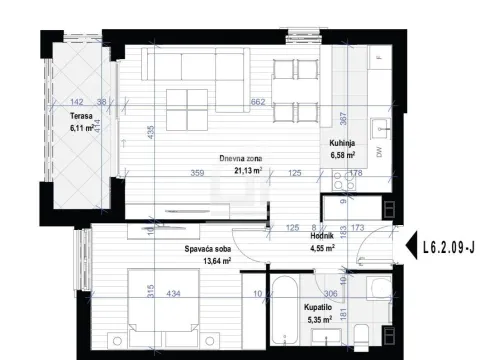 Prodaja, jednosoban stan, 57m², Podgorica, Crna Gora - image 4