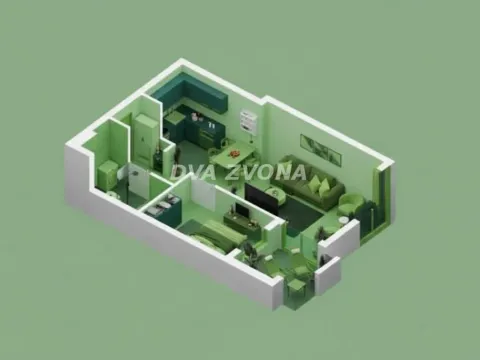 Sale, two bedroom apartment, 40m², Podbara, Novi Sad Sve Podlokacije - image 1