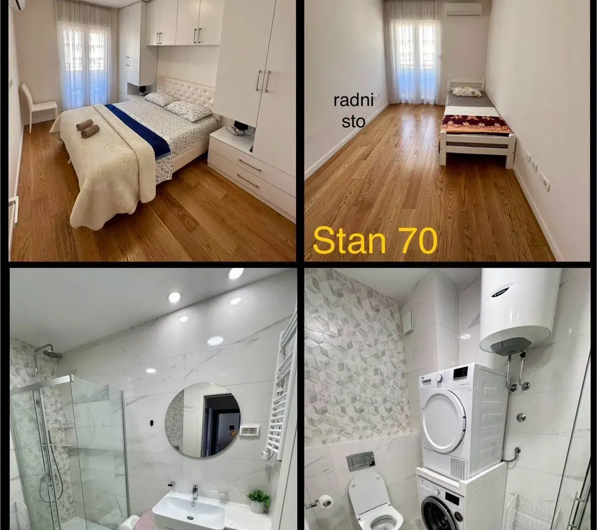 Rent, two bedroom apartment, 68m², Central Point, Podgorica
