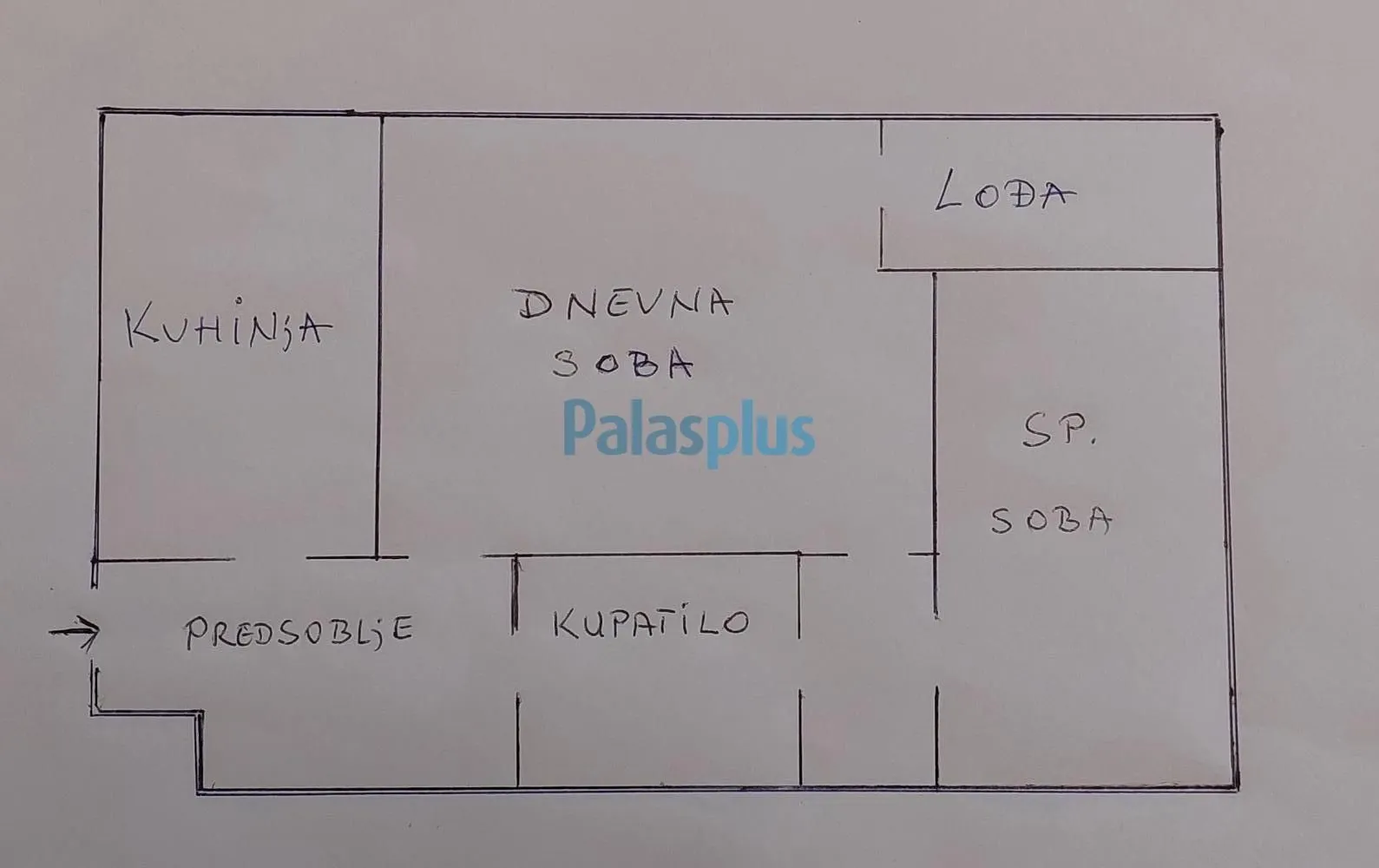 Sale, two bedroom apartment, 59m², Novi Beograd Blok 38, Novi Beograd Sve Podlokacije