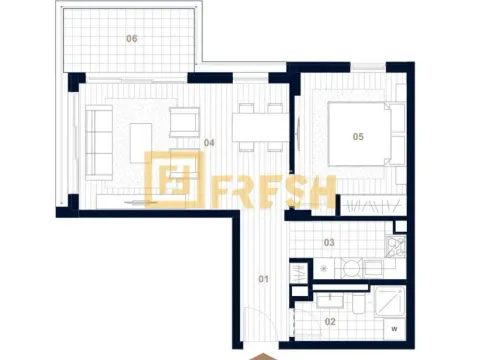 Sale, one bedroom apartment, 55m², Centar, Budva - image 4