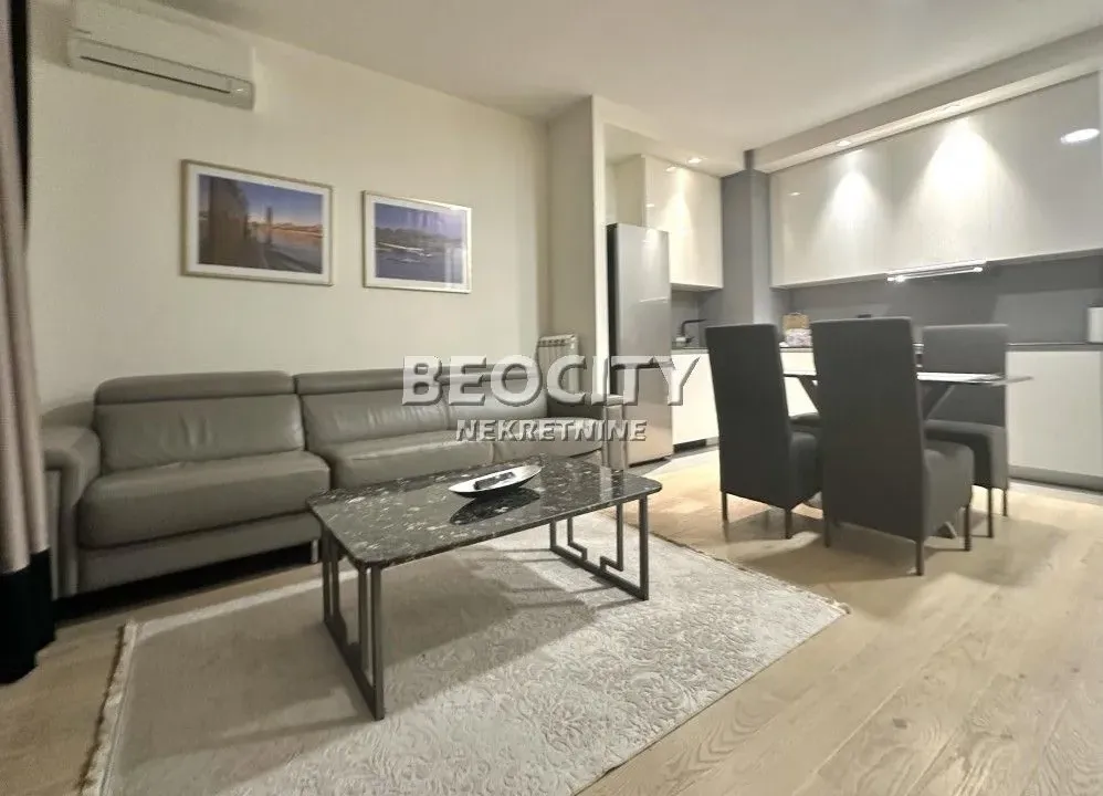 Izdavanje, dvosoban stan, 53m², Beograd Na Vodi, Beograd