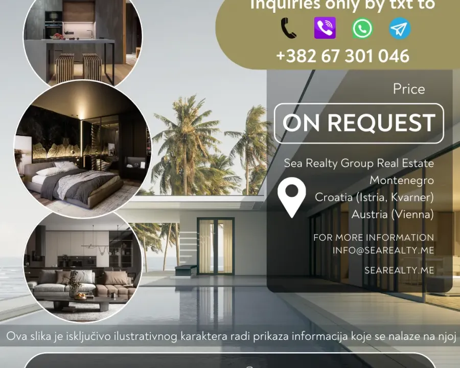 Rent, one bedroom apartment, 40m², Kalimanj, Tivat