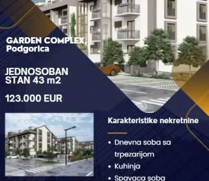 Prodaja, jednosoban stan, 43m², Zabjelo, Podgorica - image 6