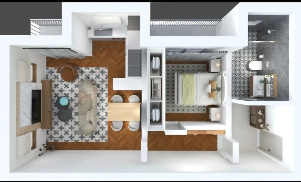 Prodaja, jednosoban stan, 59m², Risan, Kotor