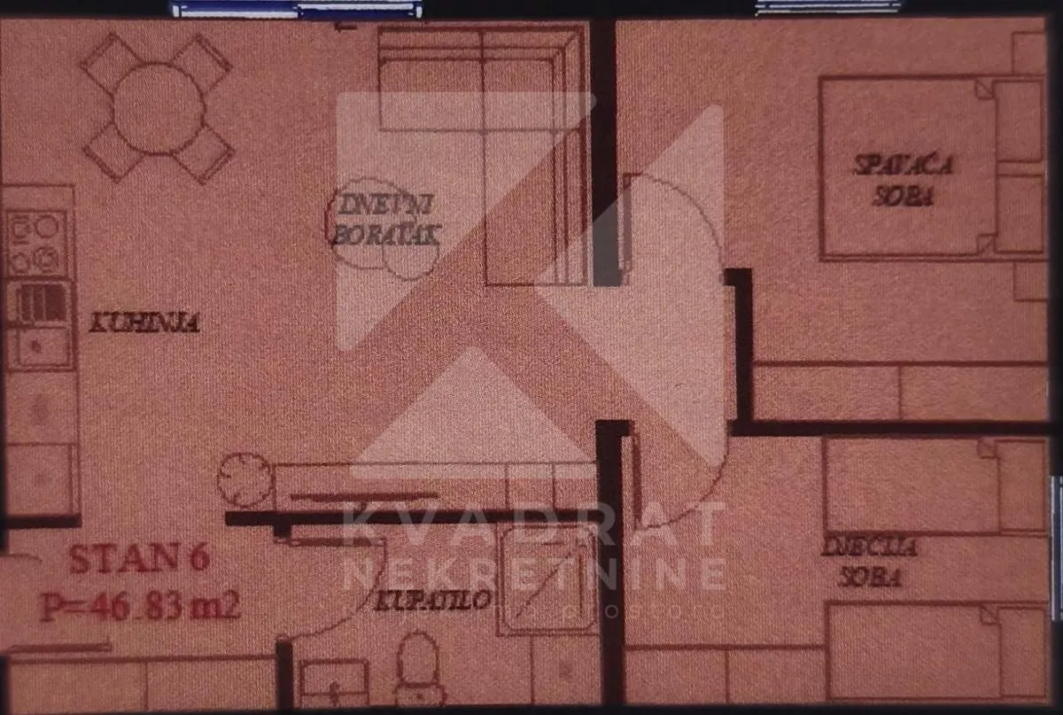 Prodaja, dvosoban stan, 52m², Gorica C, Podgorica