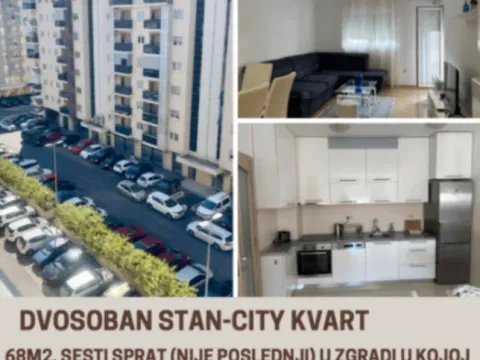 Prodaja, dvosoban stan, 68m², City Kvart, Podgorica
