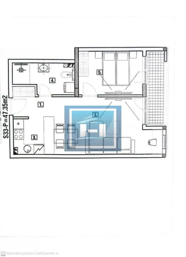Prodaja, jednosoban stan, 47m², Paraćin, Srbija