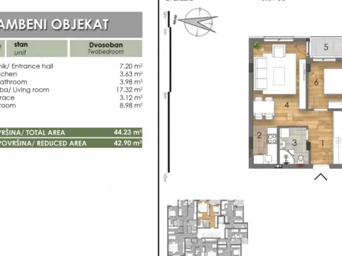 Prodaja, dvosoban stan, 43m², Bulevar Oslobodjenja, Novi Sad Sve Podlokacije - image 6