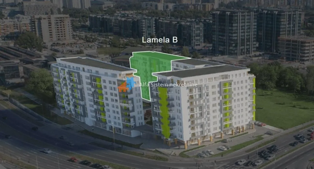 Rent, two bedroom apartment, 61m², Novi Beograd Blok 65, Novi Beograd Sve Podlokacije