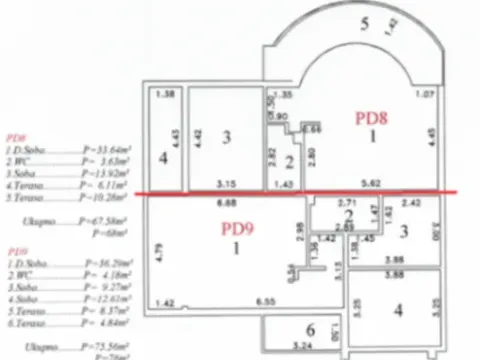 Prodaja, jednosoban stan, 68m², Sutomore, Bar