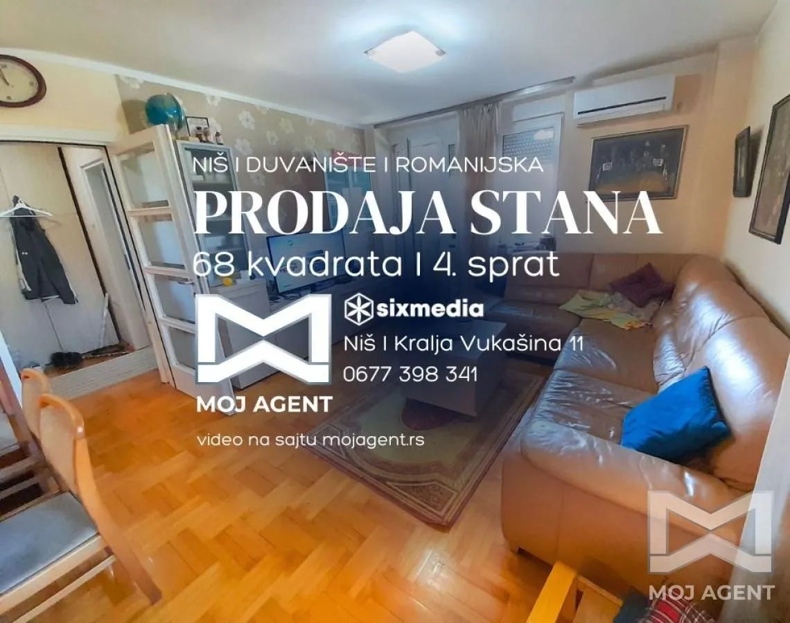 Prodaja, dvosoban stan, 68m², Medijana, Niš