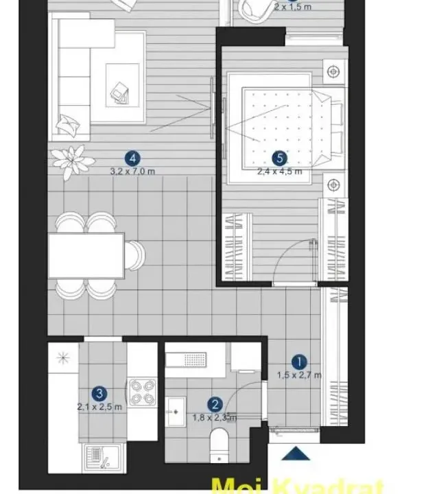 Prodaja, dvosoban stan, 53m², Autokomanda, Voždovac Sve Podlokacije