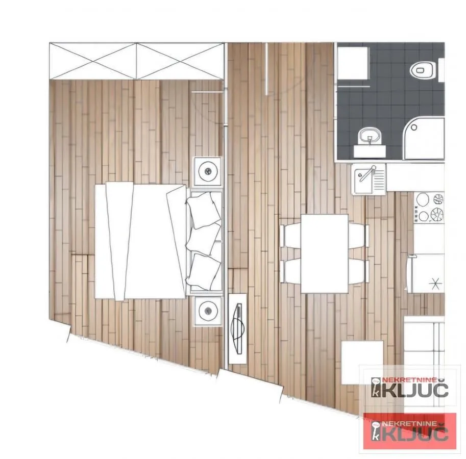 Prodaja, dvosoban stan, 38m², Adice, Novi Sad Sve Podlokacije