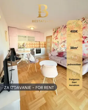 Izdavanje, jednosoban stan, 38m², Zabjelo, Podgorica - image 1