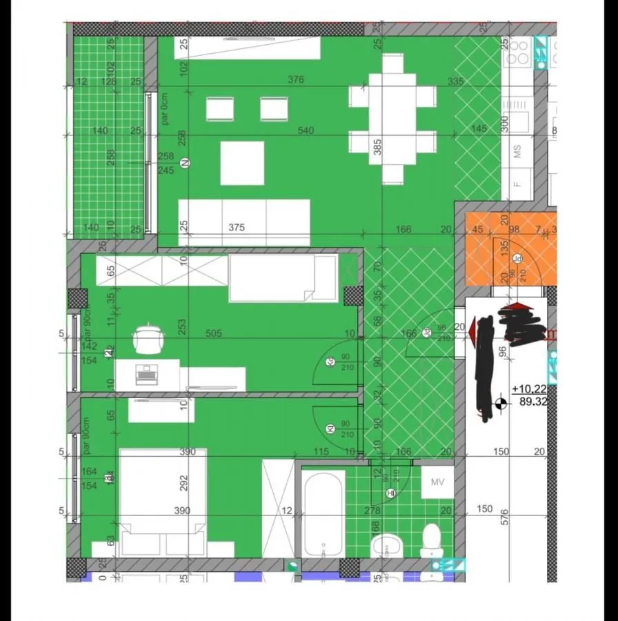 Prodaja, trosoban stan, 65m², Sajmište, Novi Sad