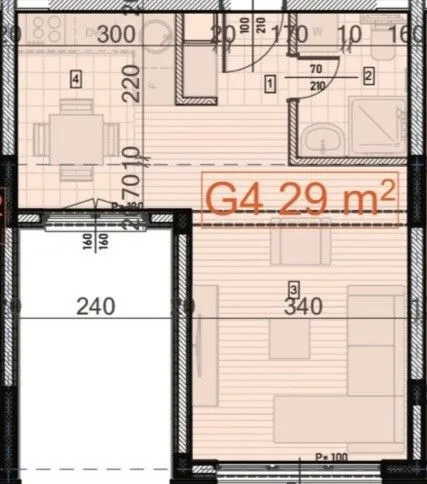 Sale, apartment, 29m², Zabjelo, Podgorica